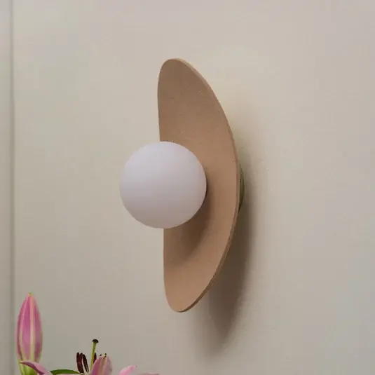 Levný OSRAM nástěnné světlo Decor Pearl, béžové, plsť, G9