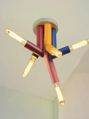Stropní světlo OSRAM Decor Straw, 5ramenné, ocel, barevné, E27 Nízká Cena