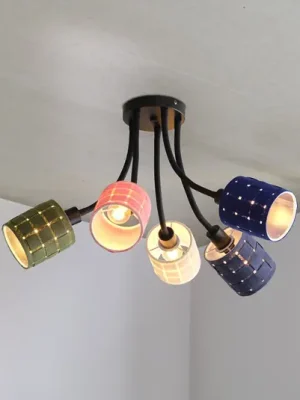 Akční Cena Stropní světlo OSRAM Decor Felt Weaving Cans, barevné, 5 žárovek, E14