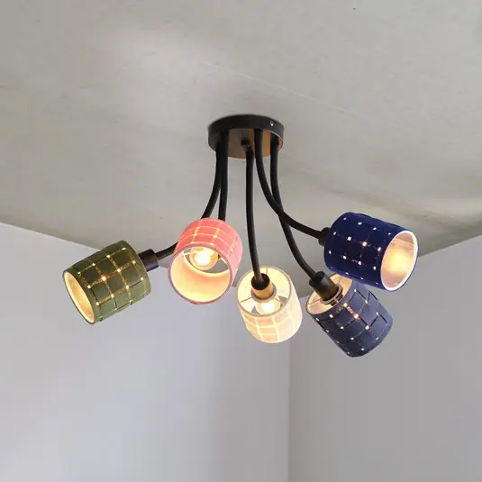 Akční Cena Stropní světlo OSRAM Decor Felt Weaving Cans, barevné, 5 žárovek, E14