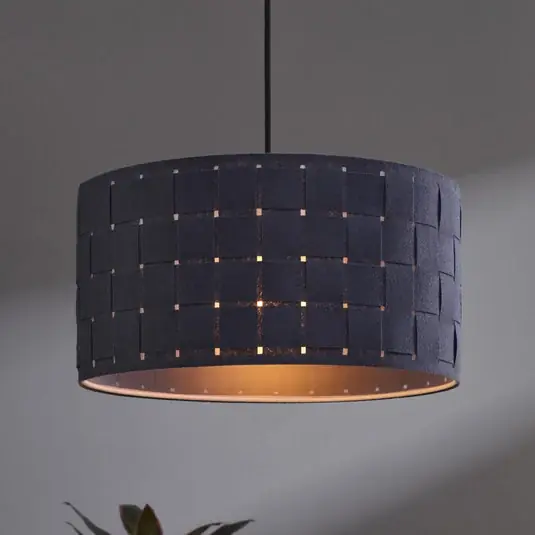 Cenová Bomba Závěsné světlo OSRAM Decor Felt Weaving, Ø 38 cm, šedá, plsť E27