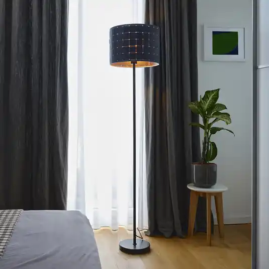 OSRAM stojací lampa Decor Felt Weaving Cans, šedá, 1 žárovka, E27 Vrácení Zdarma