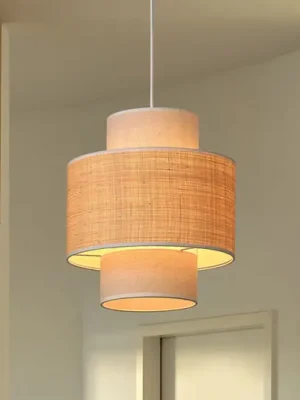 OSRAM závěsné světlo Decor Wrap Cylinder, béžové, rafin, len Expresní Doručení