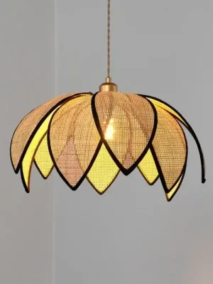 Nakupujte Hned Závěsné světlo OSRAM Decor Rattan Lotus, Ø 48 cm, béžová, E27
