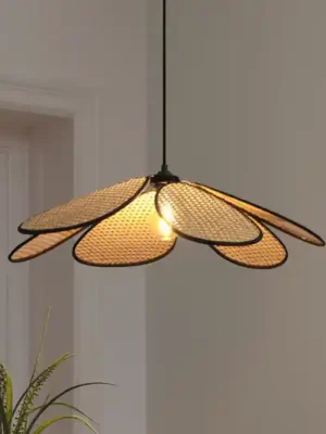 Závěsné světlo OSRAM Decor Rattan Daisy, Ø 69 cm, béžové, E27 Speciální Cena