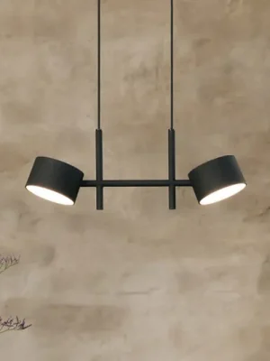 OSRAM LED závěsné světlo Decor Kyoto, 2-ramenné, černé, stmívatelné Novinka