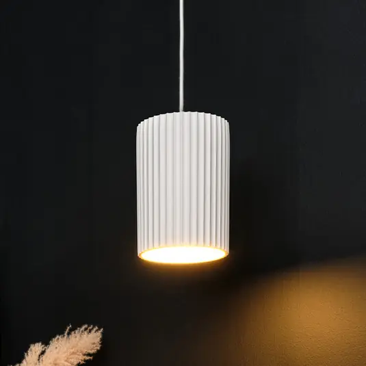 Novinka Závěsné světlo OSRAM Decor Plaster Routes Tube, bílá, sádra, E27