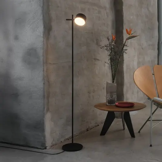 Cenově Výhodný OSRAM LED stojací lampa Decor Kyoto, hliník, černá, stmívatelné