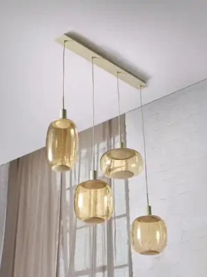Vrácení Zdarma OSRAM závěsné světlo Decor Needle Linear béžová, ocel, 4 žárovky E27