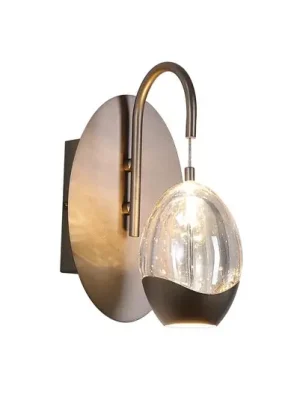 LED nástěnné světlo Seeds, krémová barva, šířka 11 cm, sklo/kov Omezená Nabídka