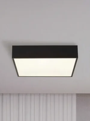 LED stropní svítidlo do koupelny Zeus, černé, délka 30 cm, kovové Oblíbený