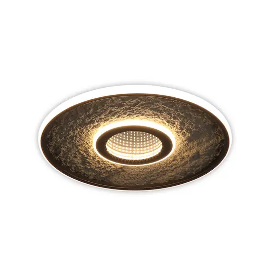 Vysoce Kvalitní LED stropní svítidlo Lumadisc, černé, Ø 41 cm, kov/silikon