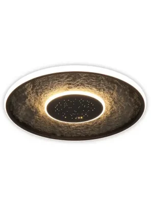 LED stropní svítidlo Lumadisc, efekt hvězd, černé, Ø 41 cm Aktuální