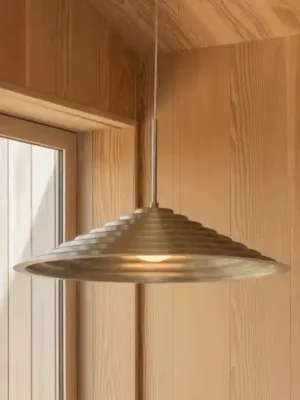 Nejlepší Volba Závěsné světlo Audo LED Chancery, Ø 75 cm, hliníková barva