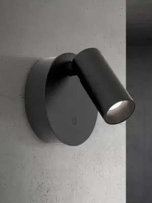 Nová Kolekce LED akumulátorový nástěnný svítidlo Luxy, černý, hliník, CCT, stmívač