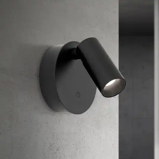 Nová Kolekce LED akumulátorový nástěnný svítidlo Luxy, černý, hliník, CCT, stmívač