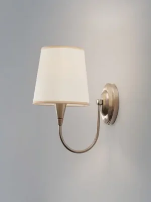 Cenový Hit Nástěnné světlo Pardo, mosaz, kov/látka, výška 31 cm, E27