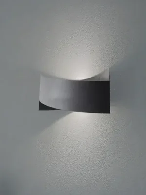 Cenový Hit Nástěnné světlo Tadhg, černé, kov, šířka 35 cm, G9