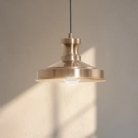 Nejlepší Volba Závěsné světlo Berceste, zlatá, kov, Ø 22 cm, E27
