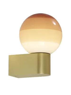 Akce MARSET LED nástěnné světlo Dipping Light A1, krémová/mosazná