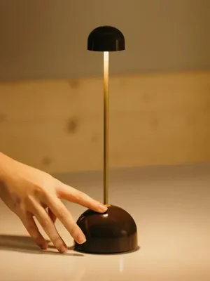 Originální MARSET LED stolní lampa Sips, hnědá/zlatá, 31 cm, ocel