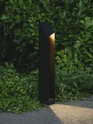 MARSET LED stojací lampa Domus, výška 55 cm, černá, hliník Akční Cena
