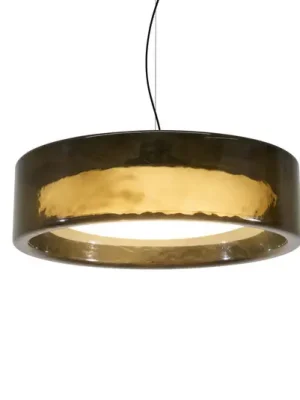 Cenově Výhodný MARSET LED závěsné světlo Ringo, Ø 90 cm, tmavě kouřově šedé