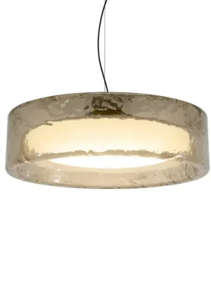 MARSET LED závěsné světlo Ringo, Ø 90 cm, kouřově šedé, plast Rychlé Dodání