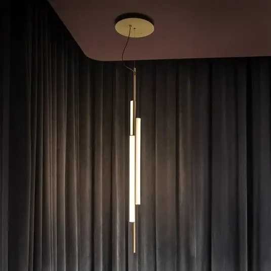 MARSET LED závěsné světlo Ambrosia 130 s plug-in 3000K zlatá barva Odeslání Ihned