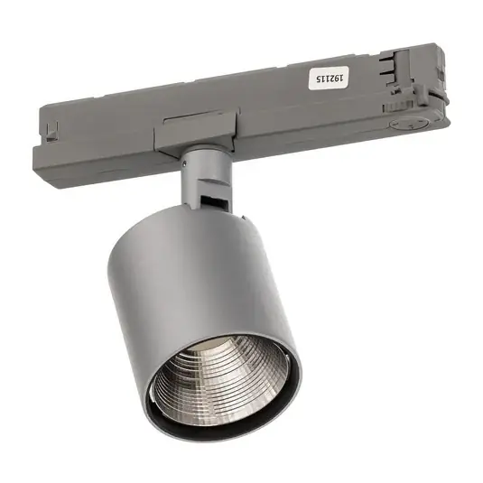 Ivela LED kolejnicový reflektor Perfetto Puro, 3fázový stříbrný 930 Oblíbený