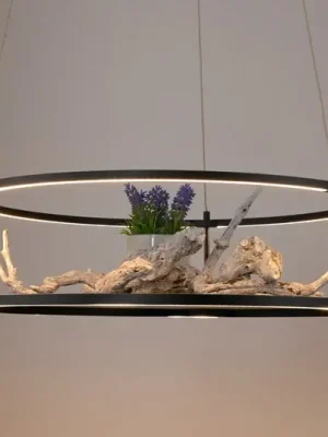 Závěsné světlo Conni od Paula Neuhaus, černé, Ø 50 cm Sezónní Sleva