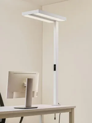 Arcchio LED kancelářská svítidla Logan, bílá, stmívatelné, senzor Poslední Šance