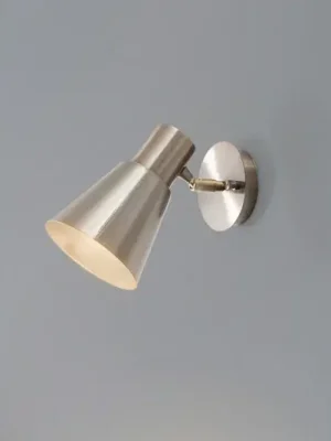 Kup Teď Nástěnné světlo Kem, mosaz, kov, výška 22 cm, E27