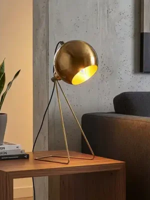 Stolní lampa Mixed, mosaz, kov, výška 45 cm, E14 Expresní Doručení