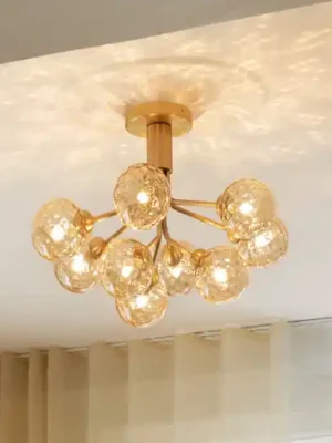 Stropní světlo Nuura Apiales 9, Ø 60 cm, mosazná/zlatá barva Kup Teď