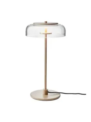 Vrácení Zdarma Nuura LED stolní lampa Blossi, výška 43 cm, zlatá/čirá
