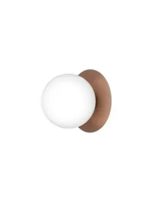Nejlepší Volba Nuura Venkovní nástěnné svítidlo Liila, Ø 16 cm, bronzová/opálová