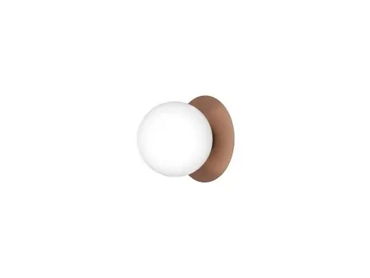 Nejlepší Volba Nuura Venkovní nástěnné svítidlo Liila, Ø 16 cm, bronzová/opálová