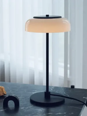 Nuura LED stolní lampa Blossi, výška 43 cm, černá/opálová Sleva