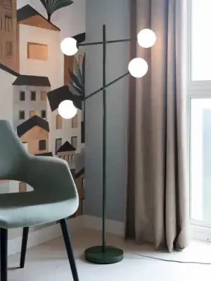 It‘s about RoMi stojací lampa Copenhagen, zelená, sklo, otočná Expresní Doručení