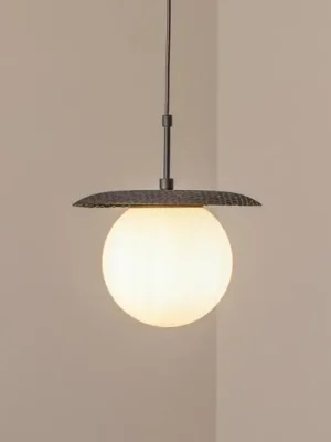 Odeslání Ihned Závěsné světlo Anemon, černé, sklo, Ø 30 cm, E27