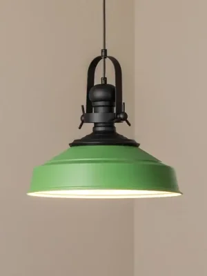 Odeslání Ihned Závěsné světlo Craft, zelené, kov, Ø 41 cm, E27