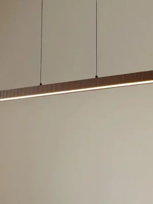 Nízká Cena Lucande LED závěsné světlo Emara, tmavé dřevo, dub, CCT