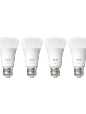Philips Hue White Ambiance Smart E27 LED, 6 W, 810 lm, CCT, sada 4 ks Vysoce Kvalitní