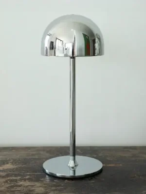 LED stolní lampa na baterie Tim, chromová, výška 30 cm, IP54 Oblíbený