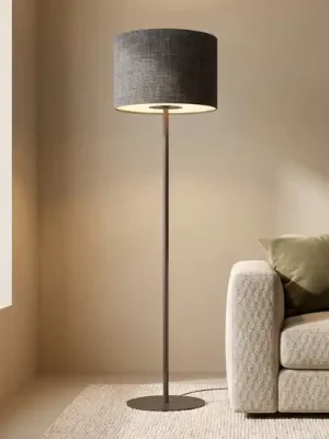 Pouze Dnes Stojací lampa Amarela, černá melírovaná, textil, E27