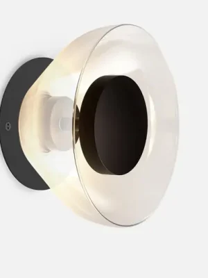 MARSET Kryt žárovky Aura Disk, černý Ø 13 cm hliník Nejprodávanější