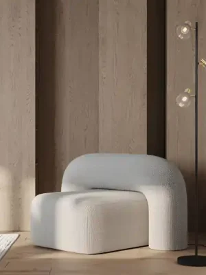 Stojací lampa Lindita, 3 žárovky, sklo, železo, kouřově šedá, E14 Koupit Online