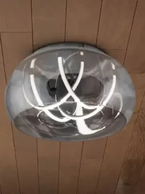 LED stropní svítidlo Malou, sklo, CCT, dálkové ovládání Výprodej