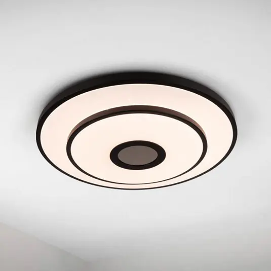 Nejlepší Volba LED stropní svítidlo Genua, černé, železo, CCT, dálkové ovládání